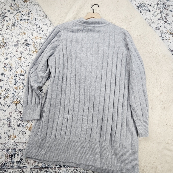 Torrid Vegan Cashmere Turtleneck Tunic Sweater Heather Gray 2 BNWT - Picture 7 of 7